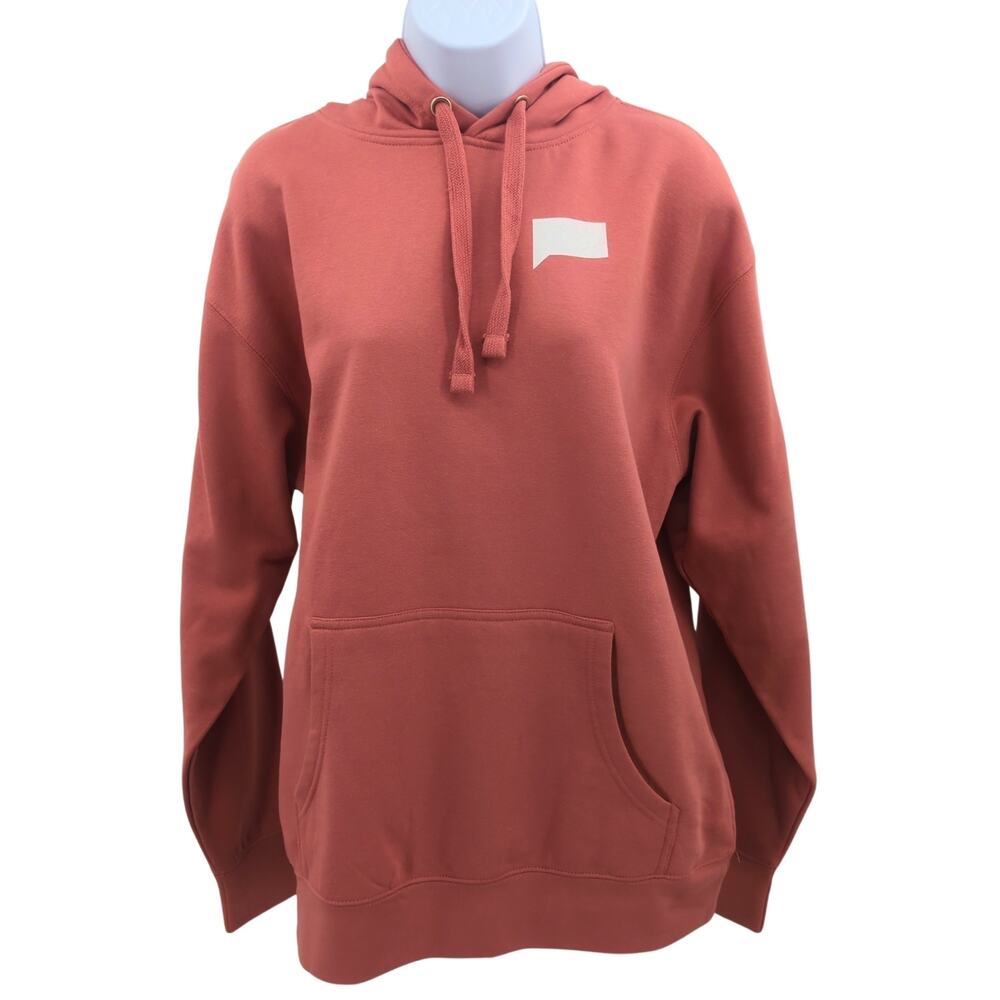 Bravoholic Hoodie Unisex Large Dusty Rose Bravo TV Merch Pullover Cozy Gift